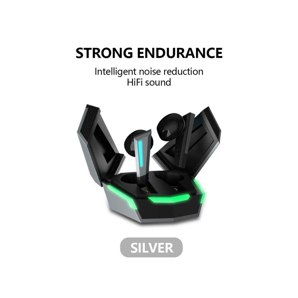 (A-) Gs6 Hifi Stereo Wireless Earphone Long Standby 5.2 Bluetooth-Compatible Noise Reduction Headphone Tws Earbuds Game Headset White 4851205043905