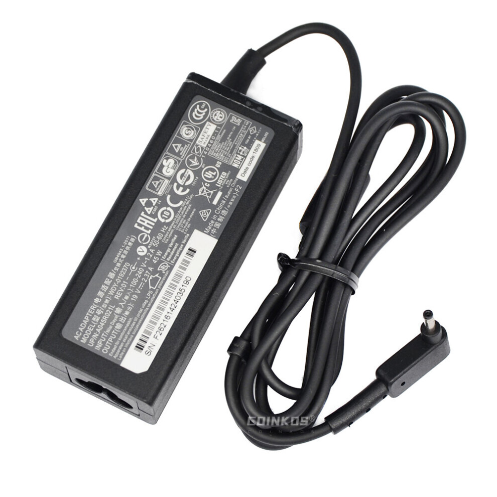 (A-Adaper Only) 45W Power Supply 19V 2.37A Laptop Adapter Charger For Acer Swift Sf314-56 Sf314-57 Sf314-58 Sf315-42 Sf315-41 Sf315-51 3.0Mm 4855672958847