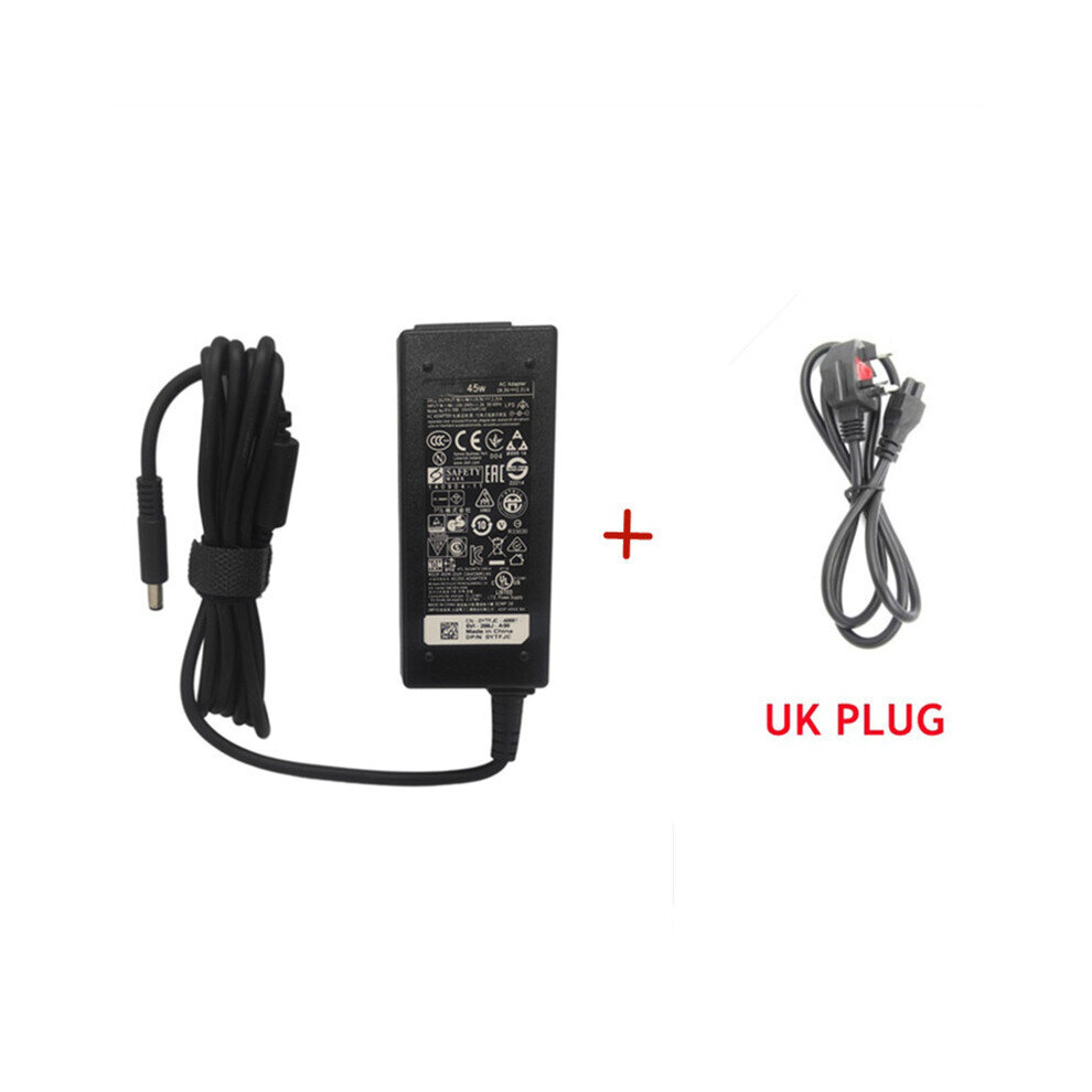 (A-Adapter With Uk Plug) 19.5V 2.31A 45W Ac Adapter Laptop Power Supply For Dell Hk45nm140 La45nm140 Ha45nm140 Kxttw Xps12/13 L321x 7437 9343 9350 936 4855672928048