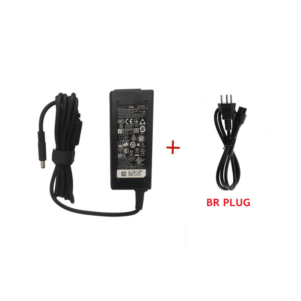 (A-Adapter With Br Plug) 19.5V 2.31A 45W Ac Adapter Laptop Power Supply For Dell Hk45nm140 La45nm140 Ha45nm140 Kxttw Xps12/13 L321x 7437 9343 9350 936 4855672928024