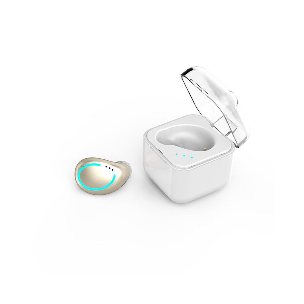 (A-) Single Ear Bluetooth Earphones 5.0 In Ear Music Wireless Earbuds Sports Invisible Earplug Headset One-Button Stereo Earphone Gold 4851205006276