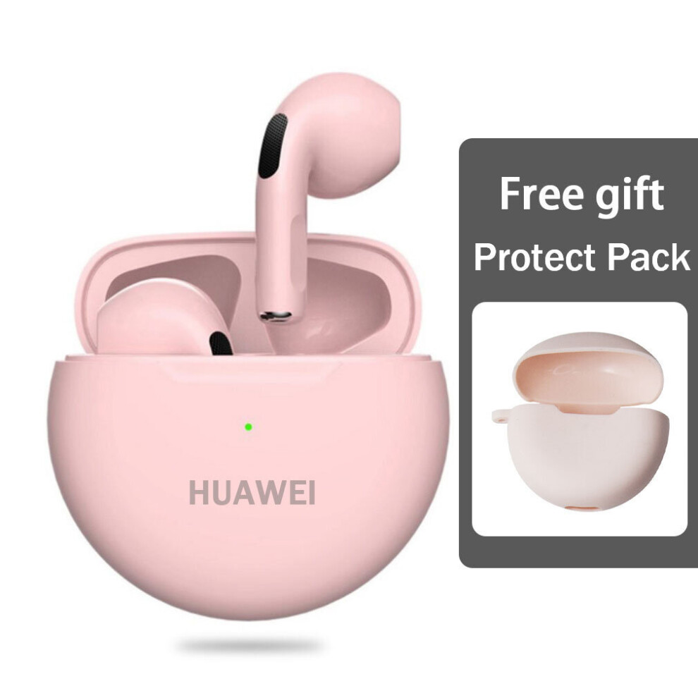 (A-Pro 6 ) Huawei Mini Freebuds True Wireless Earphones Bluetooth Headphones Headsets Tws Hifi Stereo Earbuds Waterproof Handsfree Earpiece Pink 4851204924090