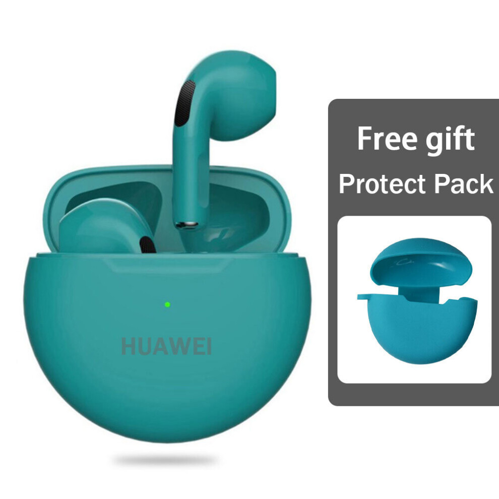 (A-Pro 6 ) Huawei Mini Freebuds True Wireless Earphones Tooth Headphones Headsets Tws Hifi Stereo Earbuds Waterproof Handsfree Earpiece Blue 4851204924076