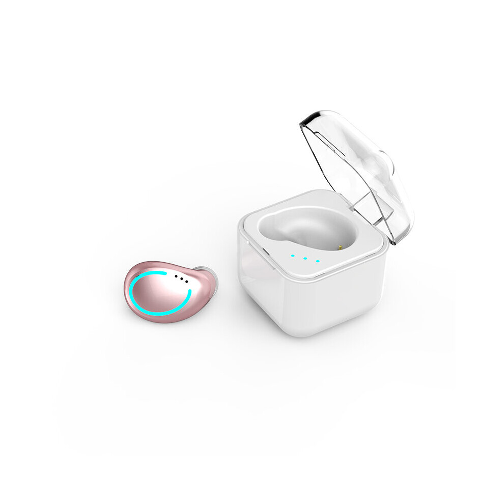 (A-Rose ) Single Ear Bluetooth Earphones 5.0 In Ear Music Wireless Earbuds Sports Invisible Earplug Headset One-Button Stereo Earphone Gold 4851205006283