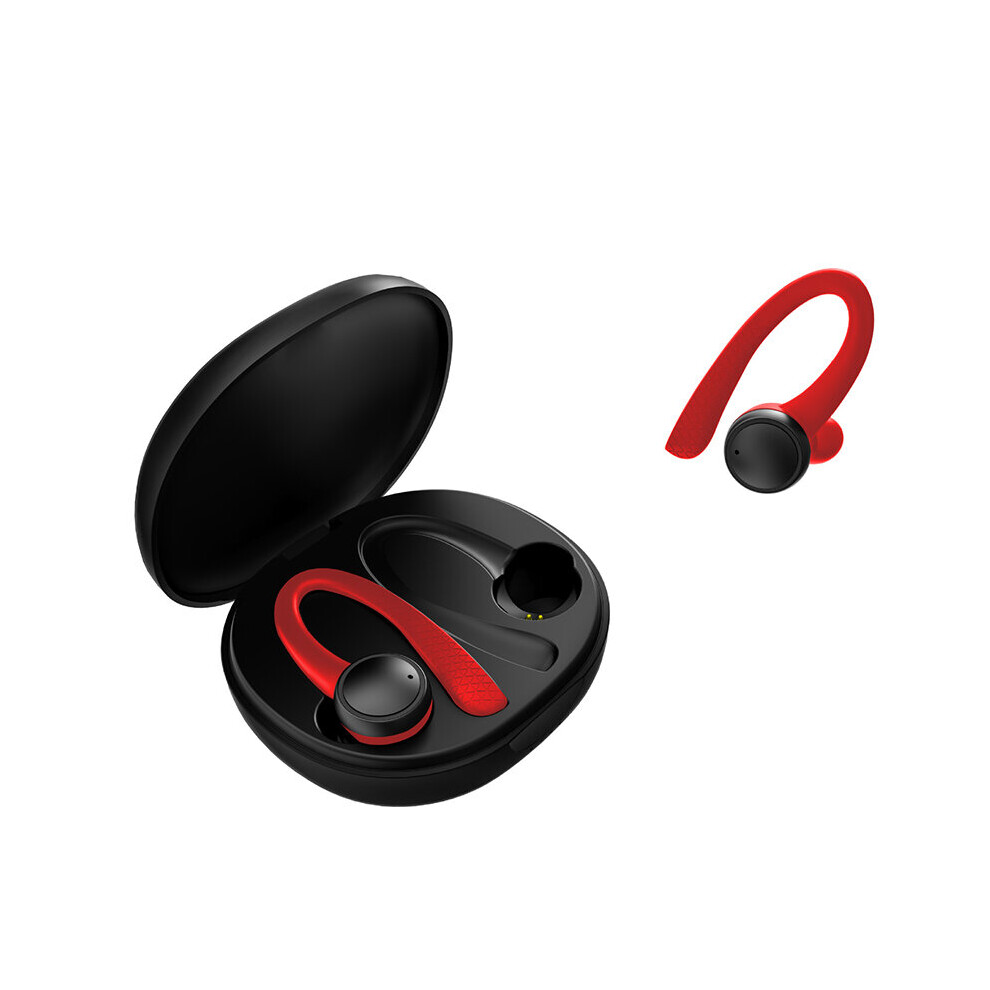 (A-T7 ) New Wireless Earphone Bluetooth Sport Headphone Noise Cancelling With Mic Music Earbuds Running Headset For Xiaomi Huawei Iphone Red 4851205015315