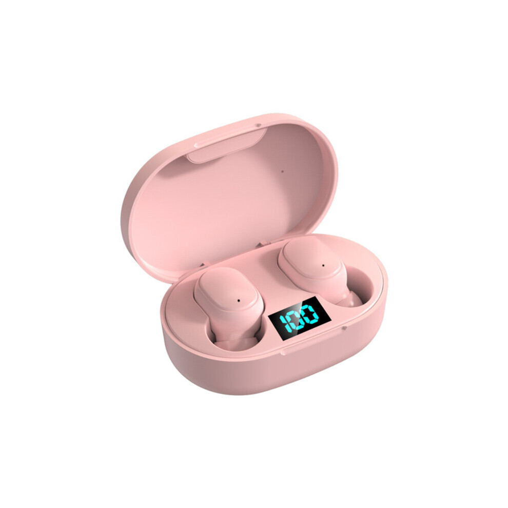(A-) E7s Tws True Wireless Earphones In-Ear Portable Bluetooth Headphones Led Display Headsets Ipx Sports Waterproof Earbuds With Mic Pink 4851205062043