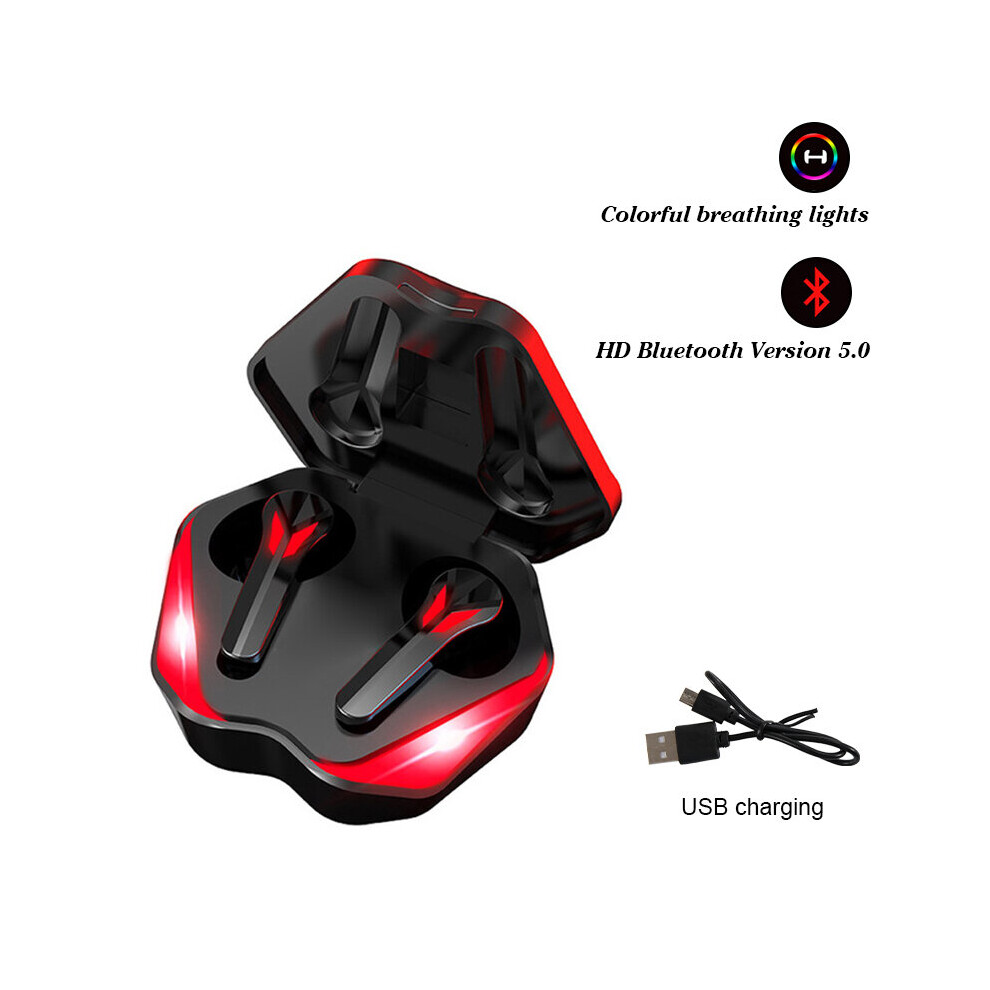 (A-) Game Earphones J13 Tws Wireless Bluetooth Digital Display Low-Latency In-Ear Noise-Reduction Headphones E-Sports Earbud With Mic Black 4851205016282