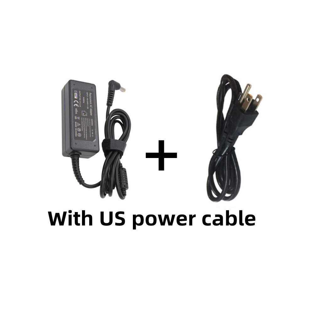 (A-Adapter With Us) 19V 2.1A 40W 5.5*1.7Mm Ac Adapter Laptop Charger For Acer Aspire D255 D257 D270 722 725 756 Power Supply For Notebook 4855672978838