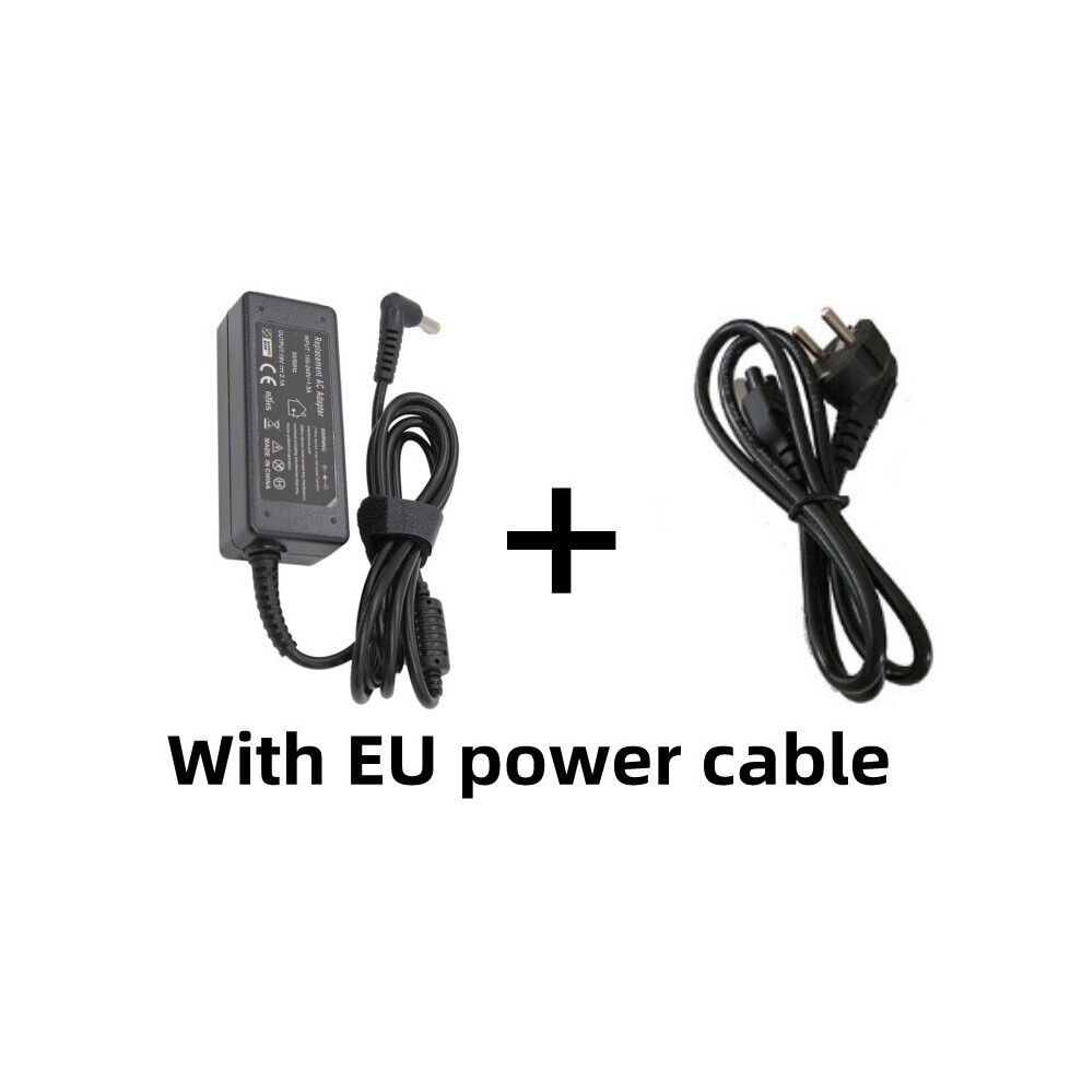 (A-Adapter With Eu) 19V 2.1A 40W 5.5*1.7Mm Ac Adapter Laptop Charger For Acer Aspire D255 D257 D270 722 725 756 Power Supply For Notebook 4855672978814