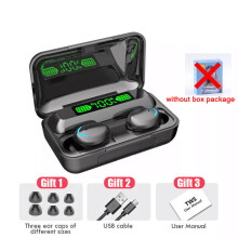 (a-F9-5blackA) New F9 TWS Headphone M90 Wireless Bluetooth Headset Hifi Earbuds Ps4 Earphone Hearing Aids Handfree With Mic Slide Charging Case