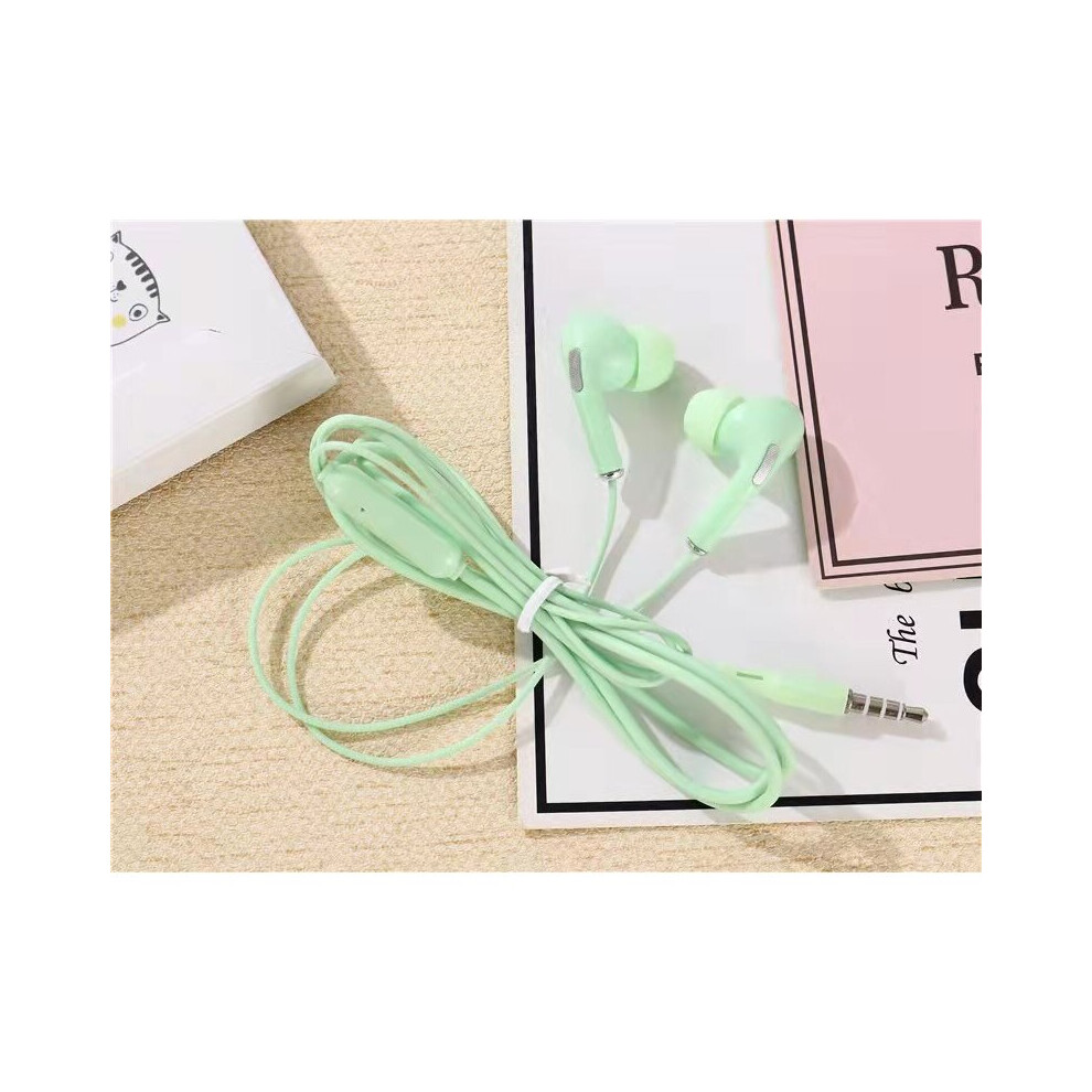 (A-) Olaf Mobile Wired Headphones Sport Earphone In Ear 3.5Mm Sport Earbuds Headset Universal Music Earphones With Mic For Phones Green 4851204880785