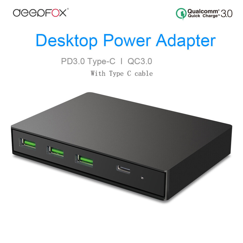 (A-) Pd3.0 Type-C & Qc3.0 Quick Charge 3-Port Usb 3.0 Fast Charger Power Adapter For Macbook Iphone Tablet With Type C Cable 4855672998102