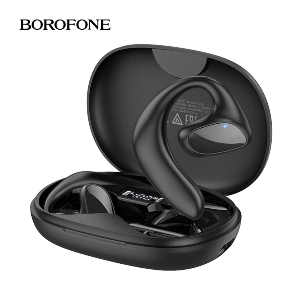 (A-) Tws Wireless Earphones Bw22 Air Conduction Bluetooth 5.3 Earbuds Ultra-Long Standby Handsfree Headset With Mic Sport Headphones Black 4851204992358