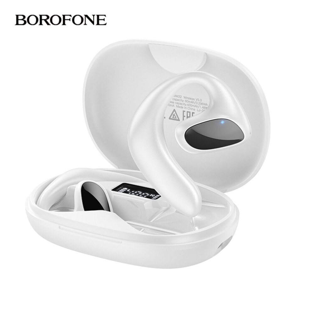 (A-) Tws Wireless Earphones Bw22 Air Conduction Bluetooth 5.3 Earbuds Ultra-Long Standby Handsfree Headset With Mic Sport Headphones White 4851204992372