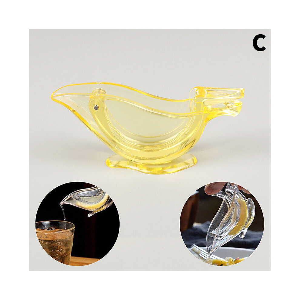 (a-A3) Lemon Clip Manual Transparent Fruit Juicer Home Kitchen Bar Gadget Bird Shape Citrus Juicer Hand Held Orange Squeezer Machine-image-OPC-PBYQDFF-NEW