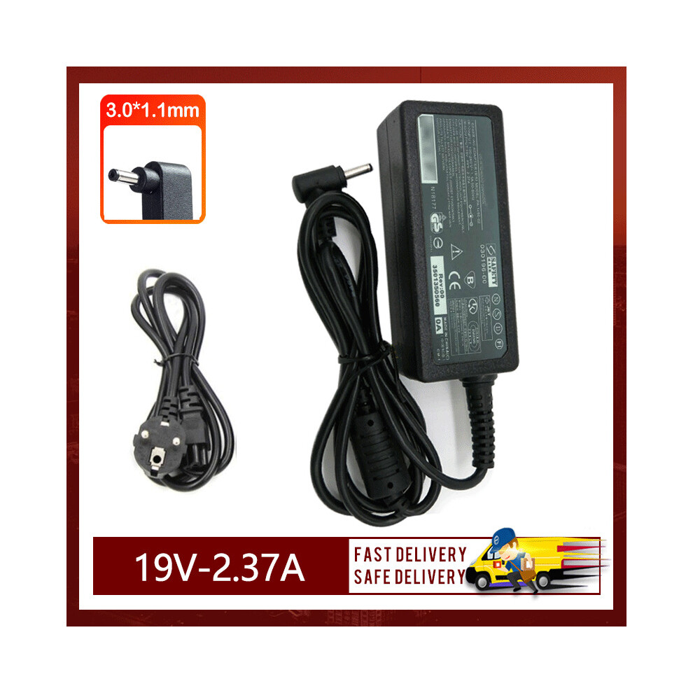 (A-) 19V 2.37A 3.0*1.1Mm Laptop Adapter For Acer Aspire N16p5 N20c4 Zadp-45He S7 V3-371 A13-045N2a Sf314-51-76 Power Adapter Charger 4855672916861