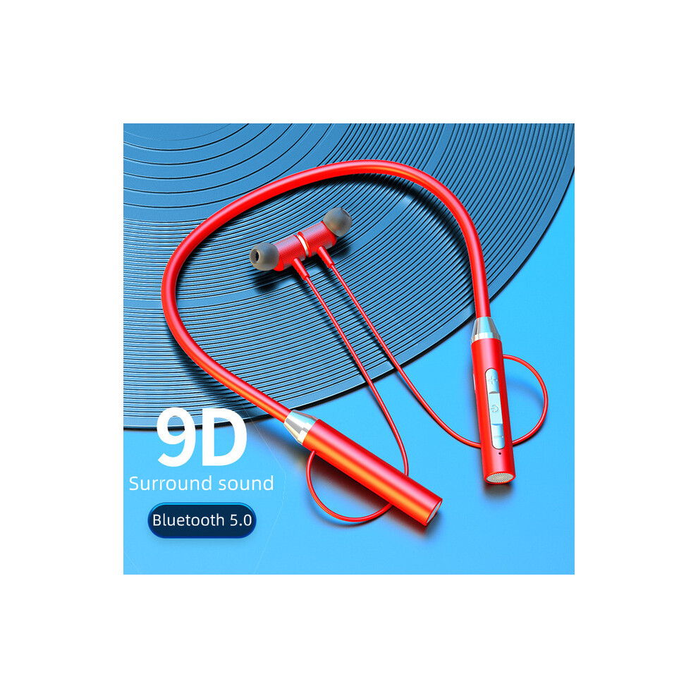 (A-) Olaf Magnetic Earphones Bluetooth 5.0 Wireless Headphones Neckband Handfree Earbuds Waterproof Headset With Mic Red 4851204921440