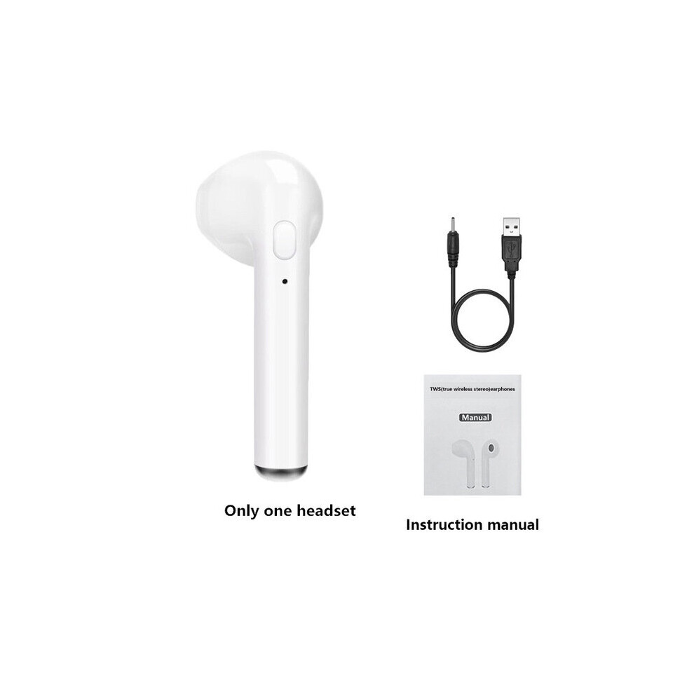 (A-Only One Ear) I7s Tws Wireless Earpiece Bluetooth 5.0 Earphones Headphone Sport Earbuds Headset With Mic For Smart Phone Xiaomi Samsung Huawei 4851204941707