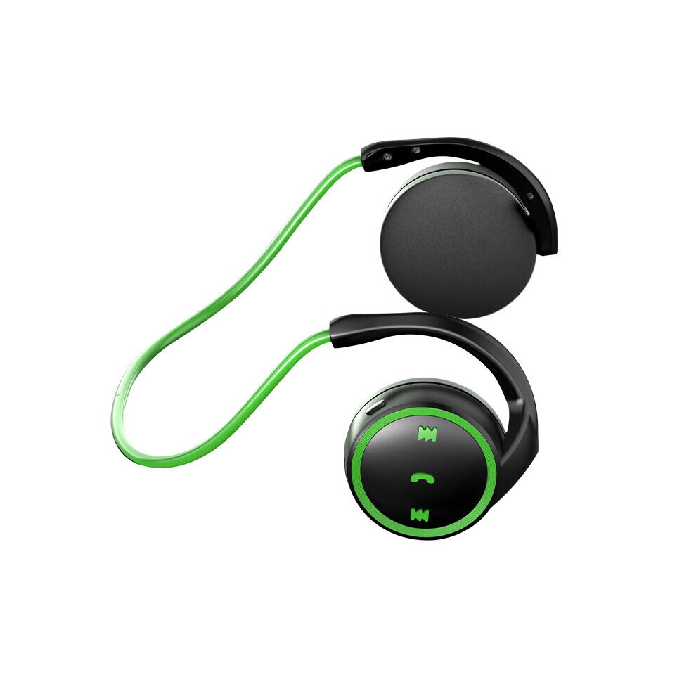 (a-K31 Green) Tongdaytech K31 Bluetooth-compatible Wireless Headphone Open Ear Sports Earphone Headsets with Mic Support TF Mp3 For Running