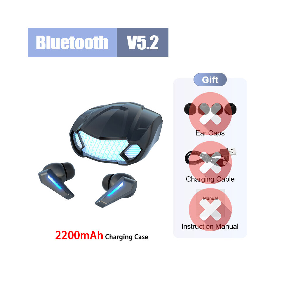 (a-Black) TWS Gaming Headsets Wireless Earphones Bluetooth 9D Stereo Sound Quality Bluetooth 5.2 Music Headphones With Microphone-image-OPC-PBYQDZ6-NEW