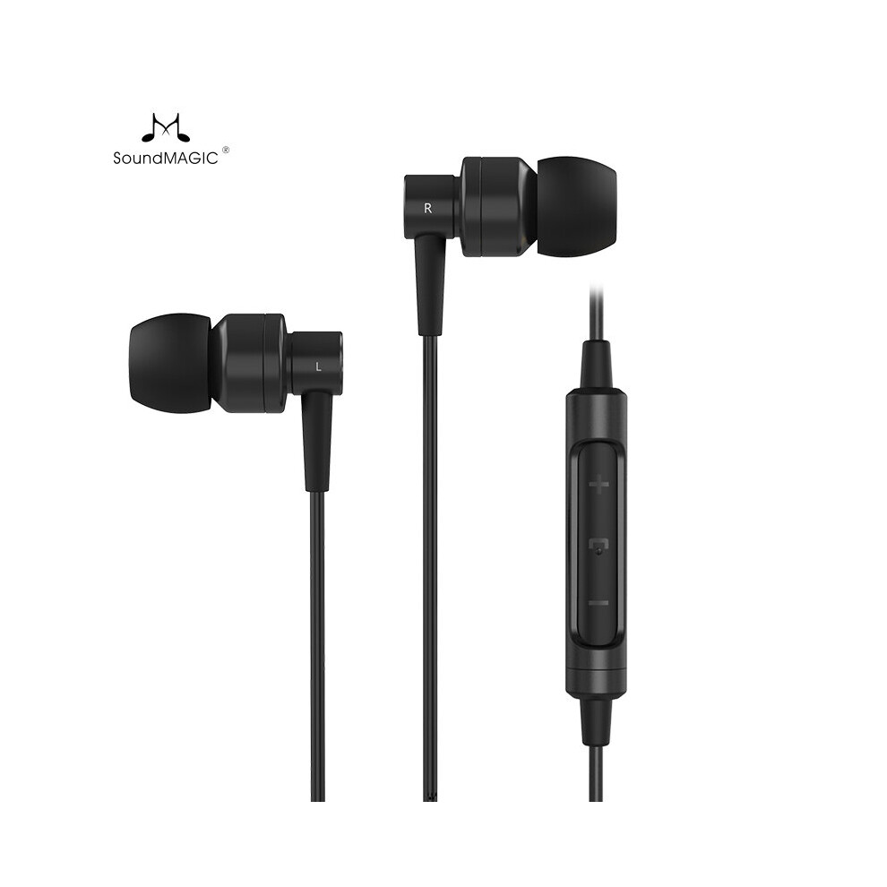 (A-Es30c With Mic) Soundmagic Es30c Wired Earbuds With Microphone Noise Isolating In Ear Headphones Hifi Sound Earphones Comfortable Fit 4851205022009