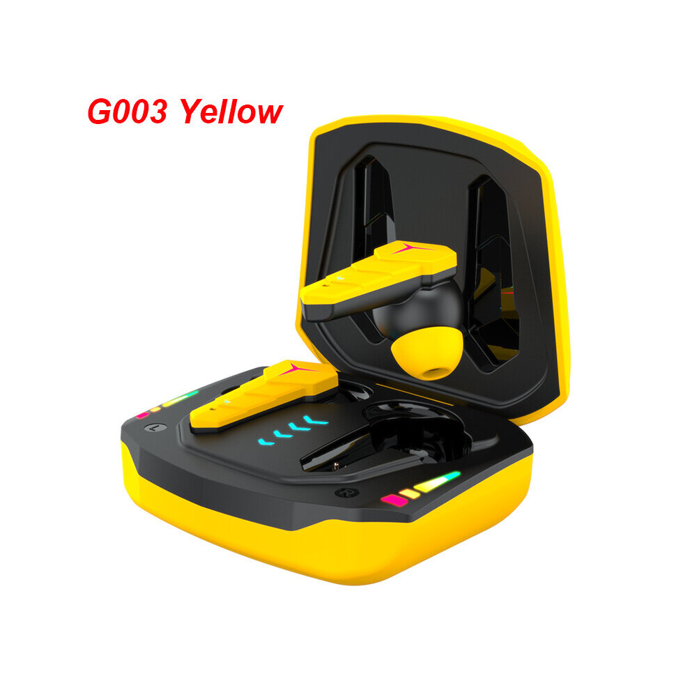 (A-G003 ) Kingstar Wireless Headphones Bluetooth Gaming Earphone Low Latency Tws Wireless Earbuds With Mic Touch Control Headset Gamer Yellow 4851205061886