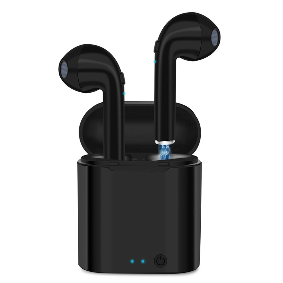 (A-) Wireless Bluetooth Headset I7s Earphone Waterproof Wireless Headphones Headphones Earbuds Bluetooth Black 4853106756625