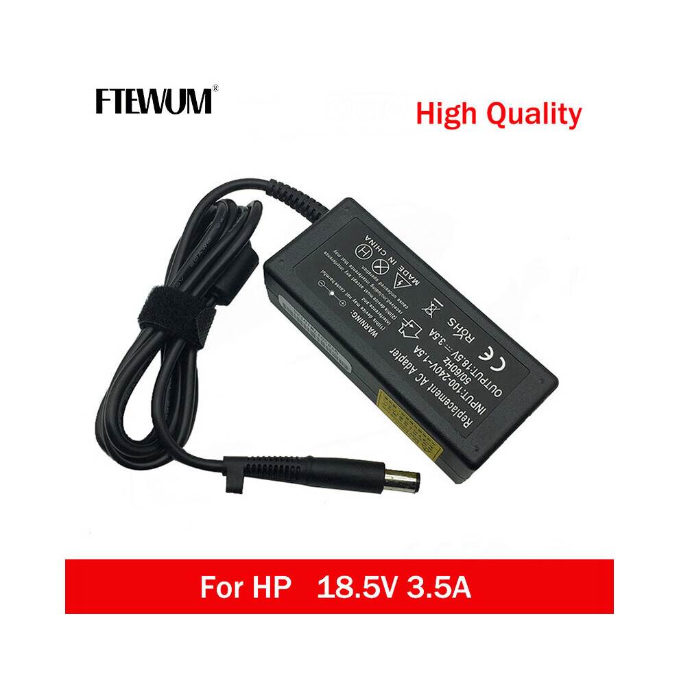 (A-) Ftewum 18.5V 3.5A 65W 7.4*5.0Mm 8 Pin Ac Dc Charger Laptop Adapter For Hp Compaq 6720S 500 510 Dv4 Dv5 Dv7 G3000 G5000 G6000 G7 4855672978654