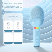 (a-01) Microphone Audio Abs Portable Children Singing Wireless For Xiaomi Huawei Phone Integrated Microphone Car Music Player
