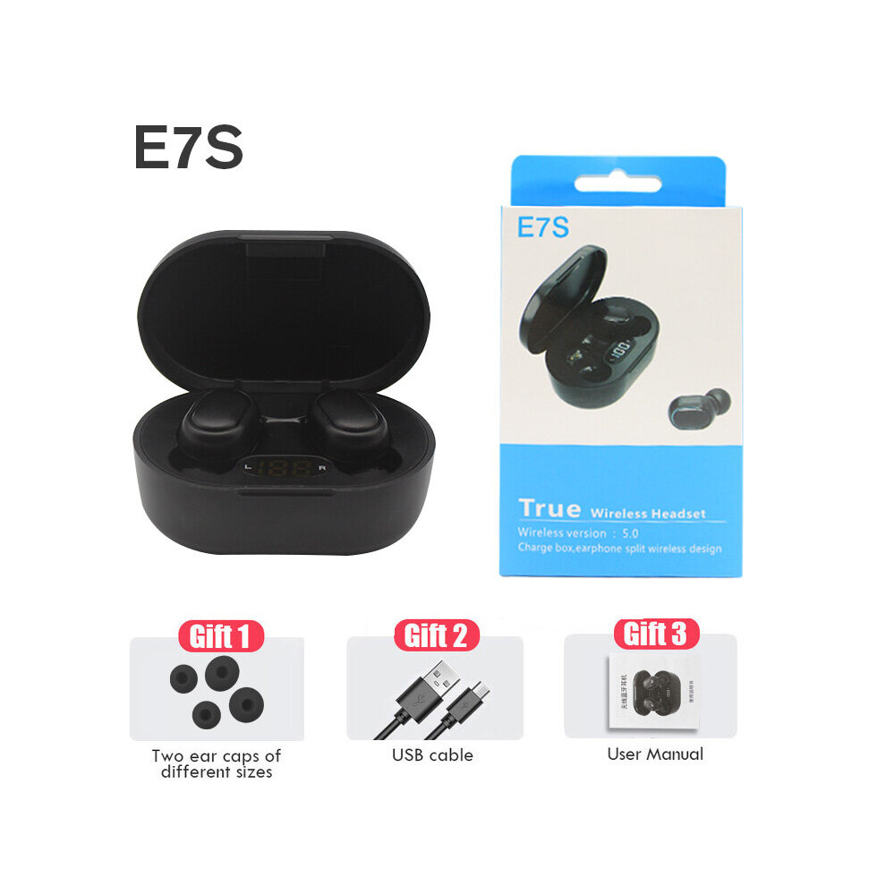 (A-006) Tws E7s Bluetooth 5.0 Fone Charging Box Wireless Headphone 9D Stereo Sports Waterproof Earbuds Headsets With Microphone 4851204884615