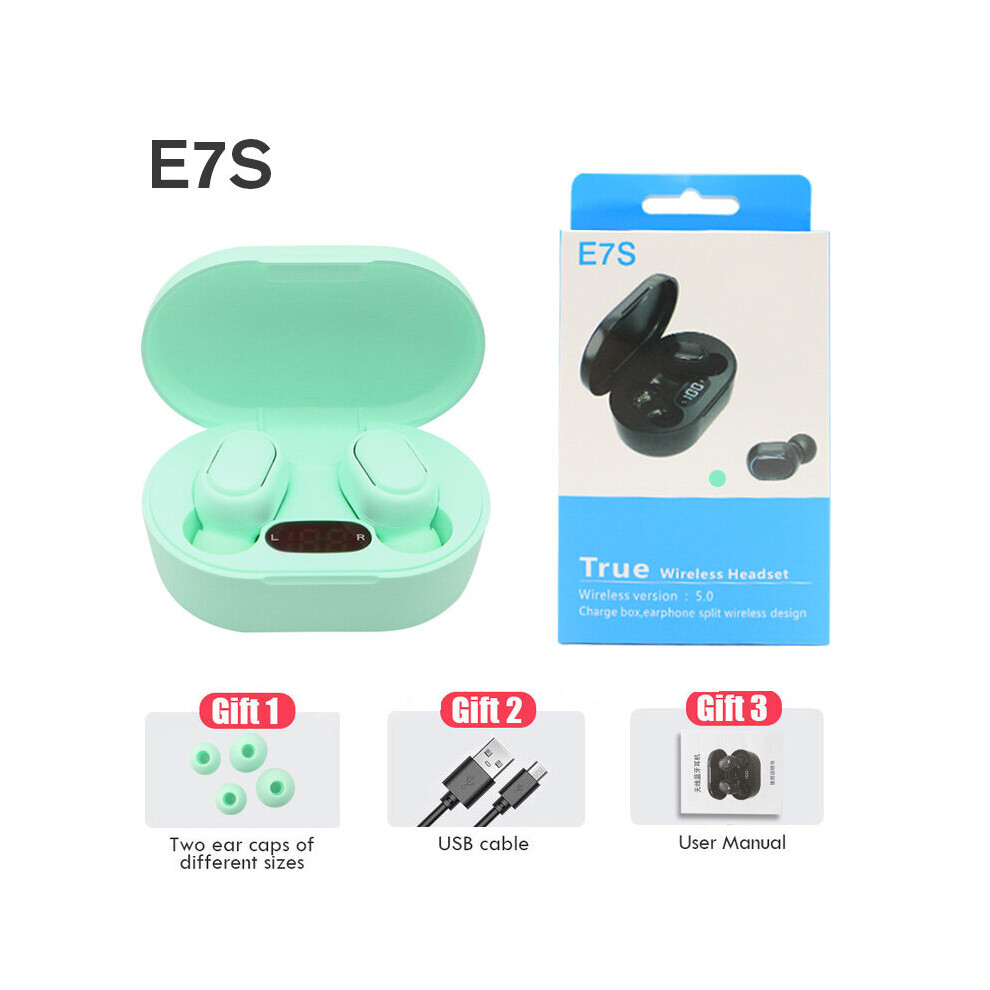 (A-004) Tws E7s Bluetooth 5.0 Fone Charging Box Wireless Headphone 9D Stereo Sports Waterproof Earbuds Headsets With Microphone 4851204884592