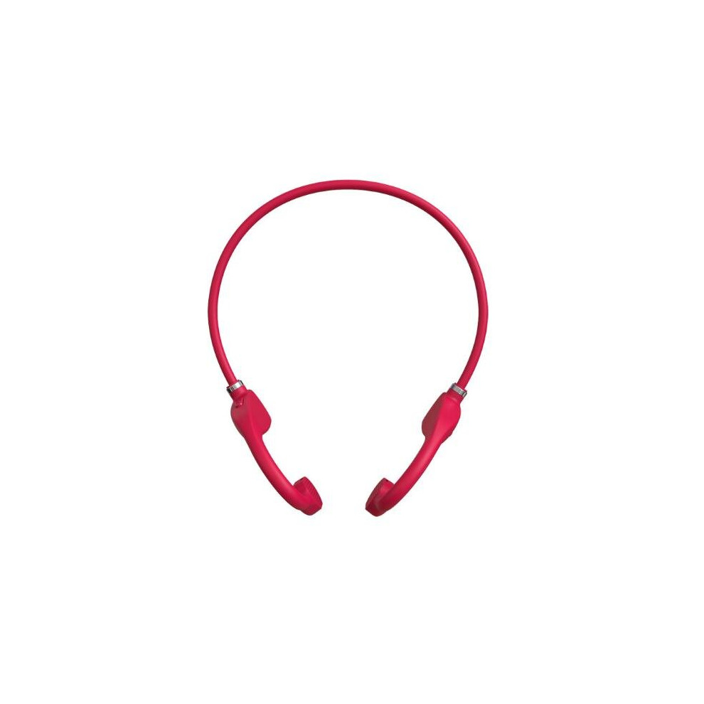 (A-) Bone Conduction Earphones Wireless Bluetooth Headphones Surround Sound Stereo Earbuds Sports Waterproof Headsets With Microphone Red 4851205001295