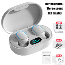 (a-White-e7s) Pro6 TWS E7S Wireless Headphones Bluetooth Earphones PRO4 Headsets with Mic Sport Noise Cancelling Mini Earbuds For Xiaomi Redmi