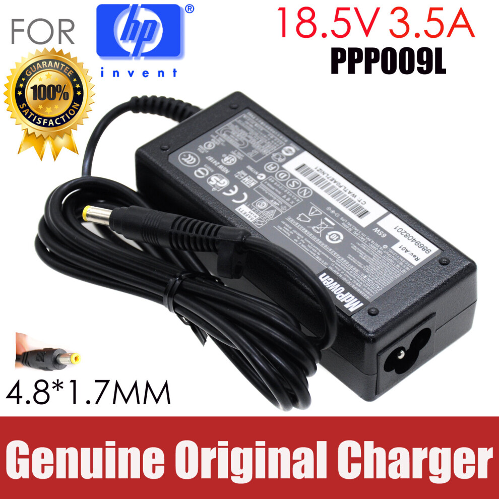 (A-) Original 18.5V 3.5A Ac Adapter Laptop Charger For Hp 500 510 511 515 516 520 540 541 4010 4200 6000 6320 6520S C4200 Cq510 Cq510 4855672981166