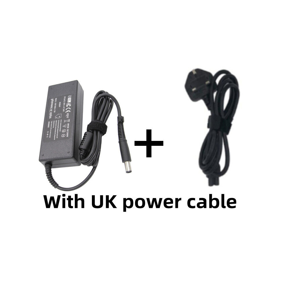 (A-With Uk Plug) 19V 4.74A 90W 7.4*5.0Mm Ac Laptop Adapter Power Supply For Hp Pavilion Dv3 Dv4 Dv5 Dv6 6535S 6570B 6910P Probook 430 G1 G2 4855672907746