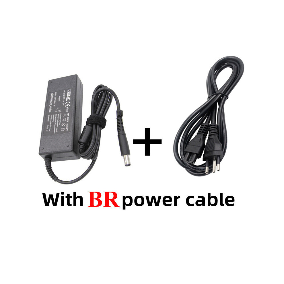 (A-With Br Plug) 19V 4.74A 90W 7.4*5.0Mm Ac Laptop Adapter Power Supply For Hp Pavilion Dv3 Dv4 Dv5 Dv6 6535S 6570B 6910P Probook 430 G1 G2 4855672907722
