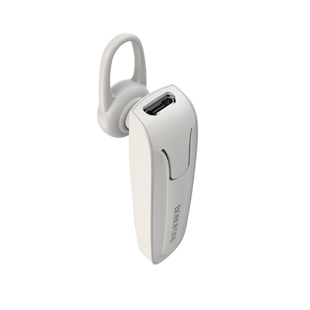(A-) Borofone Bc21 Bluetooth Headset Wireless Earphone With Mic Headphones Handsfree Earpiece Mini Earbuds For Mobile Phones White 4853106760899