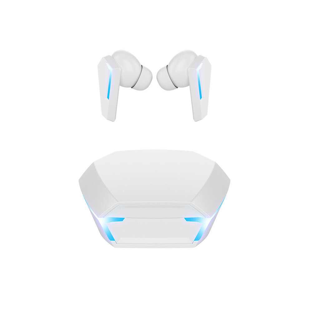 (A-M10-) M10 Wireless Gaming Headset Low Latency Bluetooth Earphones Noise Cancelling Gamer Headphones With Microphone Tws Earbuds Fone White 4851205047491