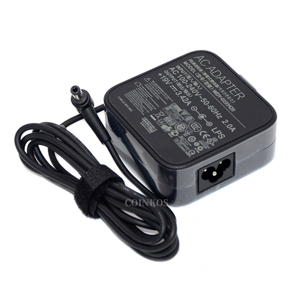 (A-Adapter Only) Ac Charger 19V 3.42A 65W 5.5X2.5mm Laptop Adapter Adp-65Dw For Asus X450 X550c X550v W519l X751 Y481c Power Supply Cable Cord 4855672933561
