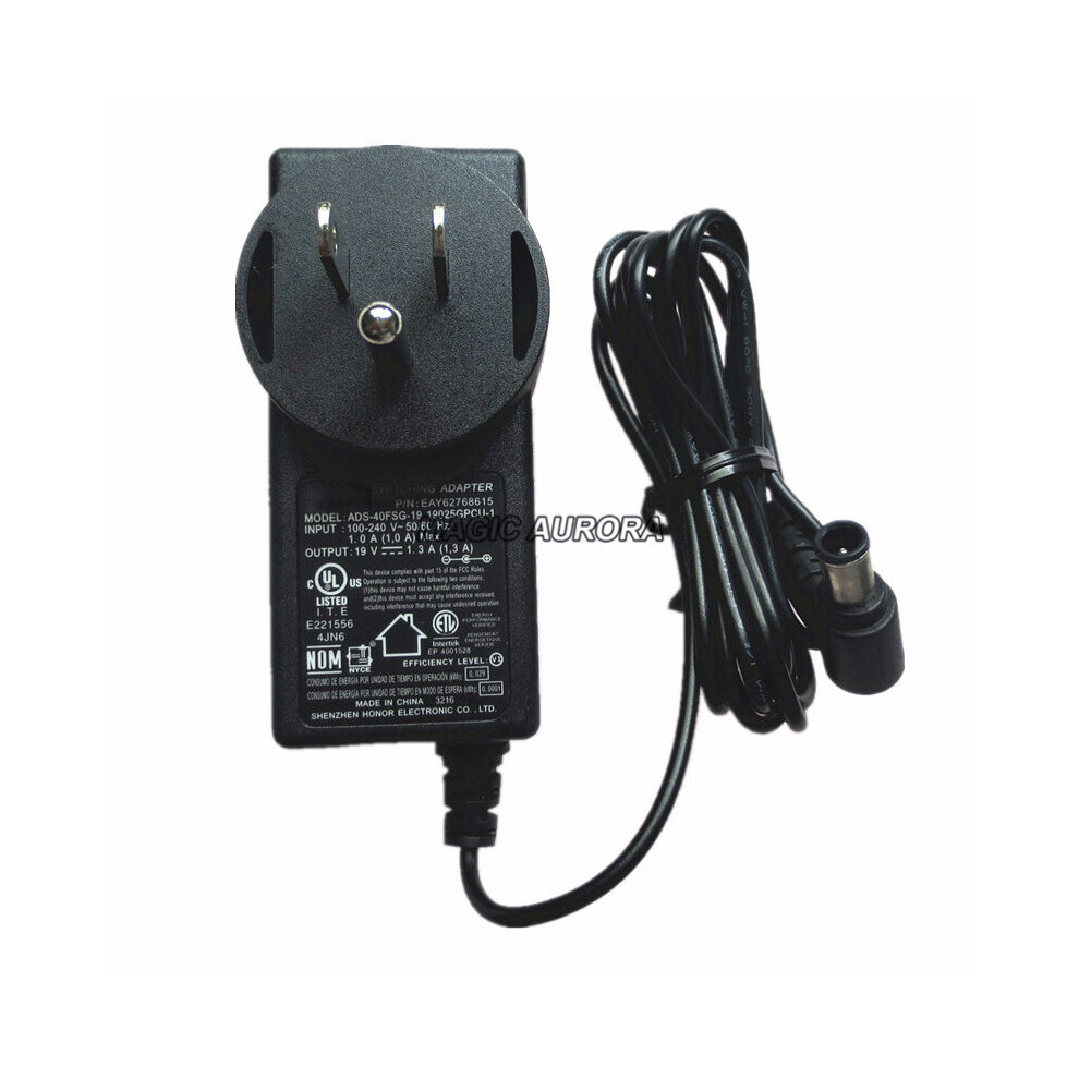 (A-Type 1 Us Plug) Us Ads-40Fsg-19 19025Gpcu-1 19V 1.3A 25W Switching Adapter For Lg Monitor E2242c-Bn Eay62768615 19025Gpcu-1 19025Gpg-1 Charger 4855672938573