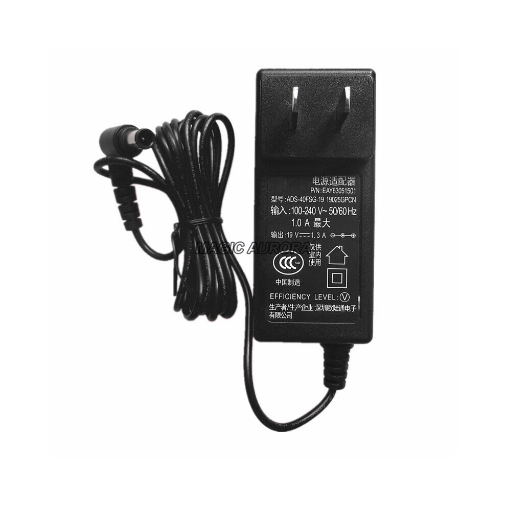 (A-Type 2 Us Plug) Us Ads-40Fsg-19 19025Gpcu-1 19V 1.3A 25W Switching Adapter For Lg Monitor E2242c-Bn Eay62768615 19025Gpcu-1 19025Gpg-1 Charger 4855672938597