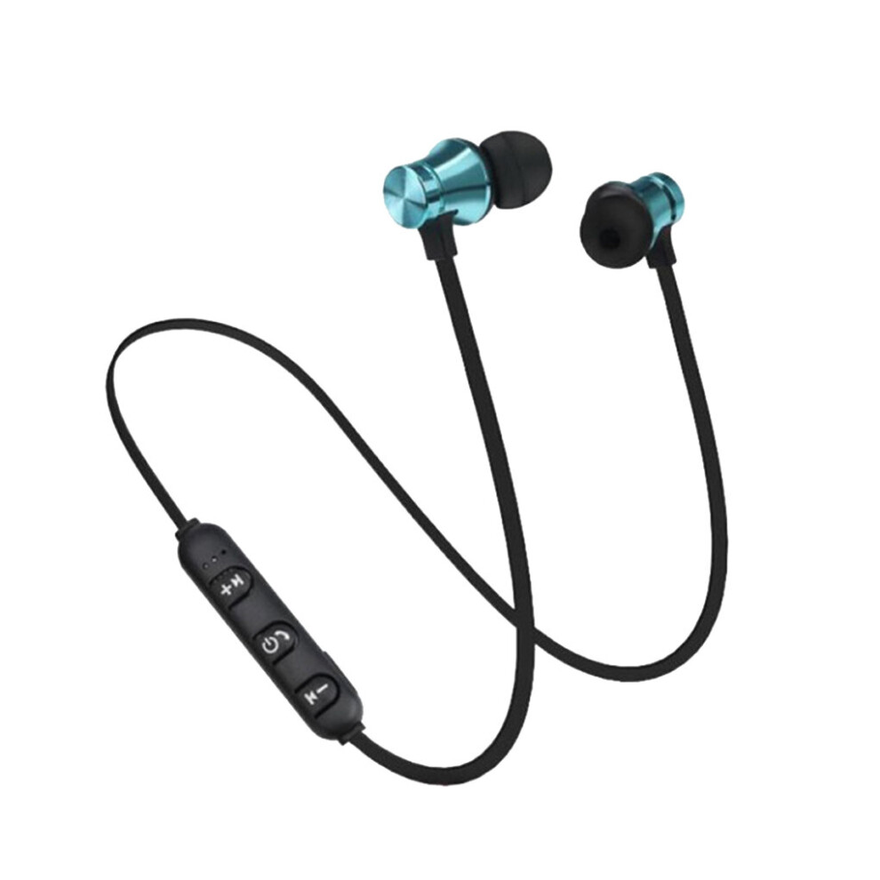 (A-) Magnetic Wireless Tooth Earphone Xt11 Music Headset Phone Neckband Sport Earbuds Earphone With Mic For Xiaomi Blue 4851205036150