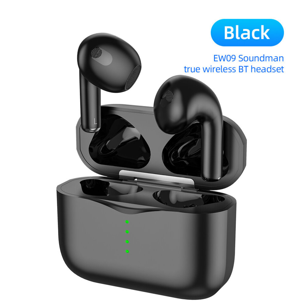 (A-) Hoco Ew09 Bluetooth 5.1 Tws Wireless Earphone Stereo Headset Earbuds With Mic In Ear Handsfree Music Earphones With Charging Box Black 4851204898728