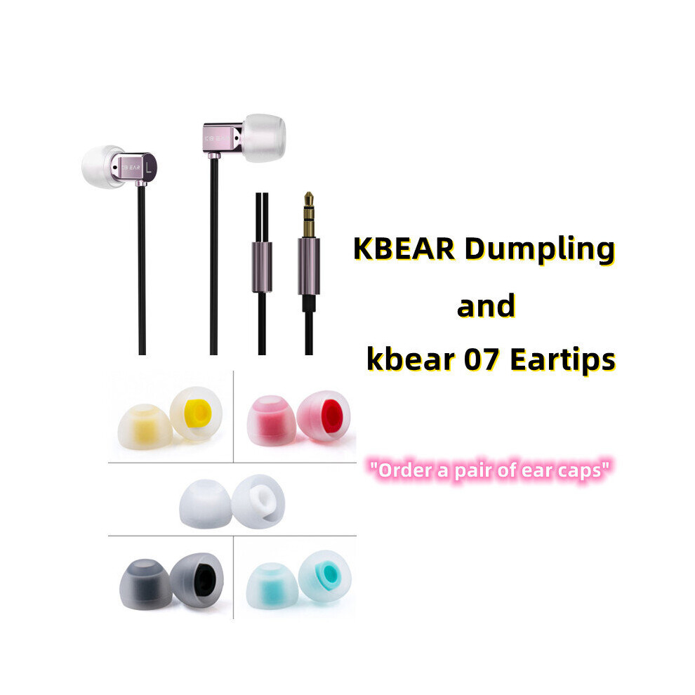 (A- With Mic) Kbear Dumpling 6Mm Composite Diaphragm Earphone Noise Cancellation 3.5Mm Jack Wired Inear Earbud Music Hd Calling Sport Headset Pink 4851205024447