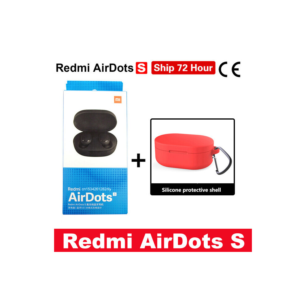 (A-Airdots S ) Origina Xiaomi Mi Airdots 2 In Ear Bluetooth 5.0 Wireless Earphones With Mic Handsfree Earbuds Ai Control Airdots Pro 2S 2 Se Red 4851205006160