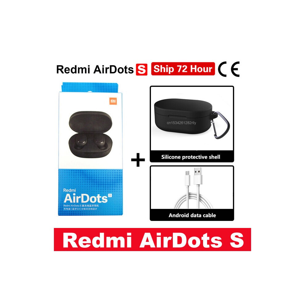 (A-Airdots S Cable Blac) Origina Xiaomi Redmi Airdots 2 In Ear Bluetooth 5.0 Wireless Earphones With Mic Handsfree Earbuds Ai Control Airdots Pro 2S 2 4851205006122