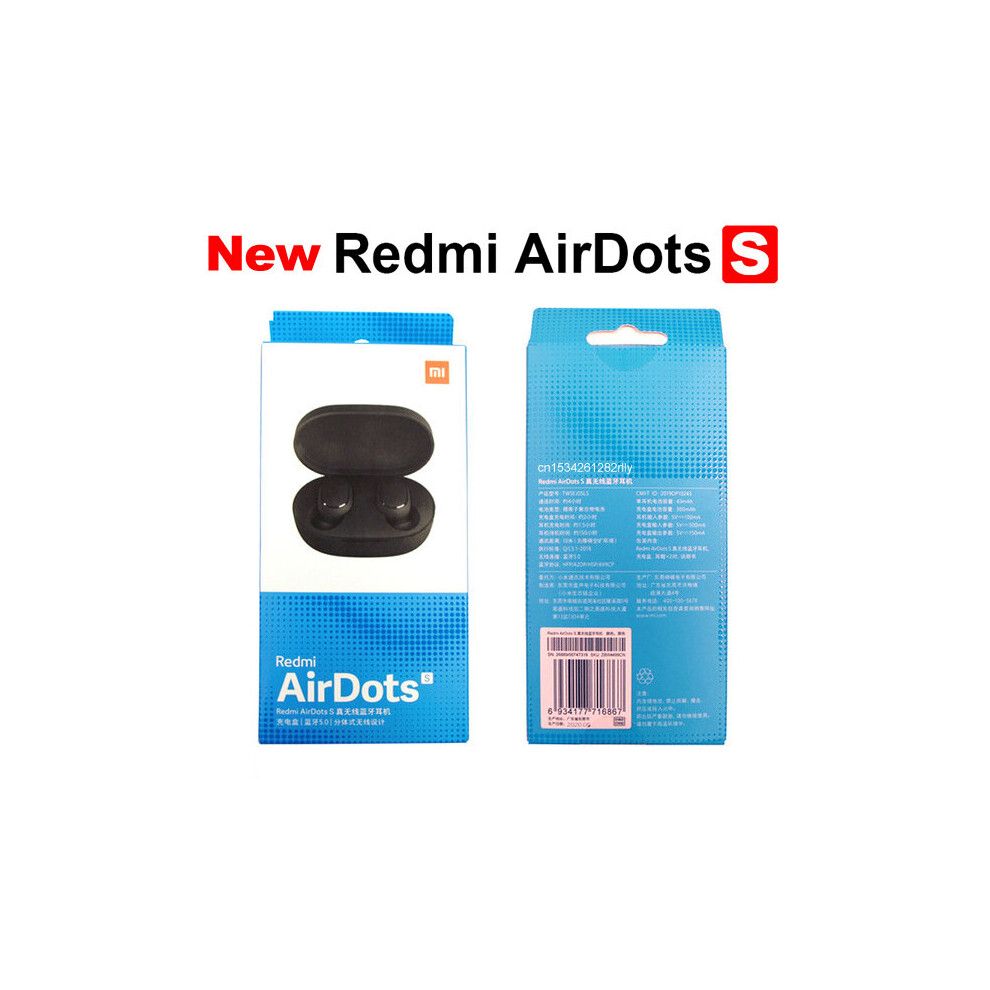 (A-Airdots S) Origina Xiaomi Redmi Airdots 2 In Ear Bluetooth 5.0 Wireless Earphones With Mic Handsfree Earbuds Ai Control Airdots Pro 2S 2 Se 4851205006108