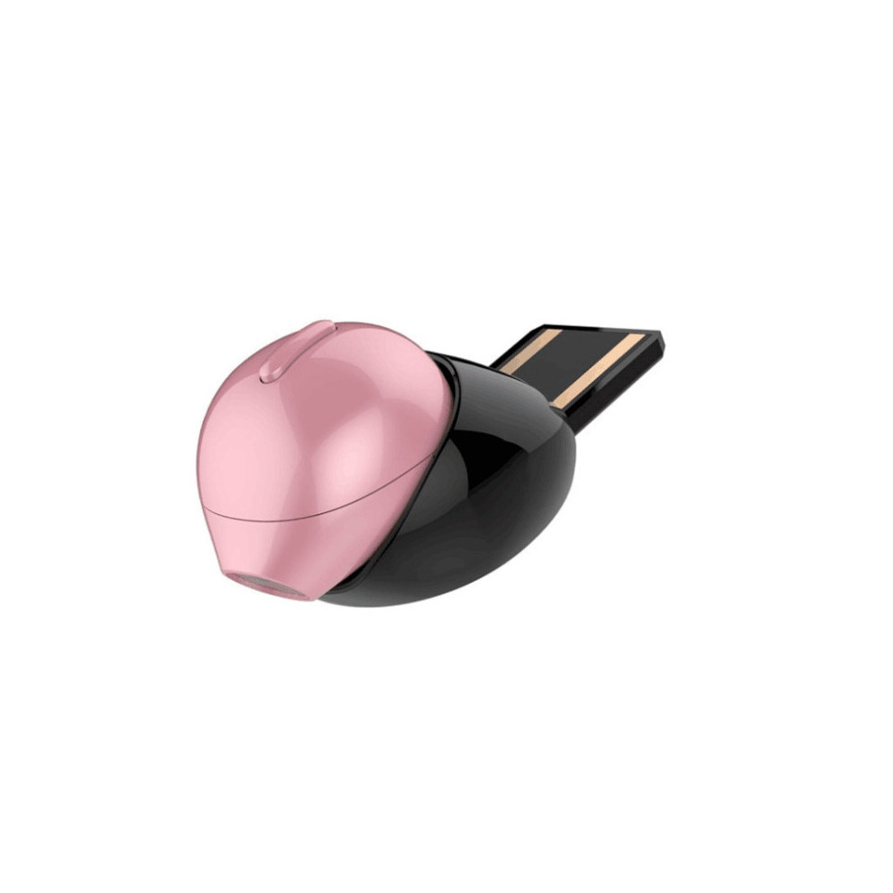 (A-X20-Usb Charge-) Invisible True Wireless Earbuds Bluetooth Earphones Waterproof Sleep Earpiece Nano Size/Dual-Mic/20Hs Play/Interchangeable Wea Pink 4851204972992