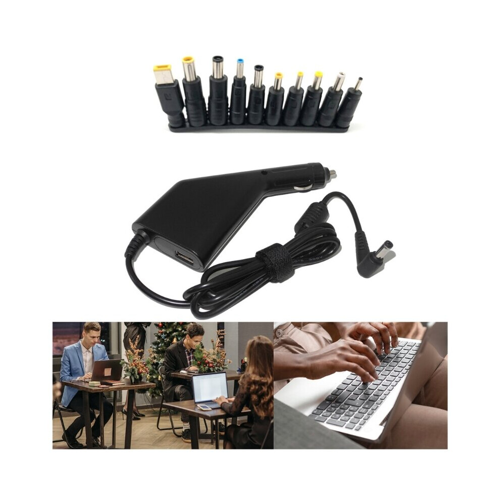 (A-) 45W 65W 90W Power Supply Car Charger Laptop Adapter Multi-Type Connectors 19V 4.74A Converter With 5V 2.1A Usb Port 4855672943690