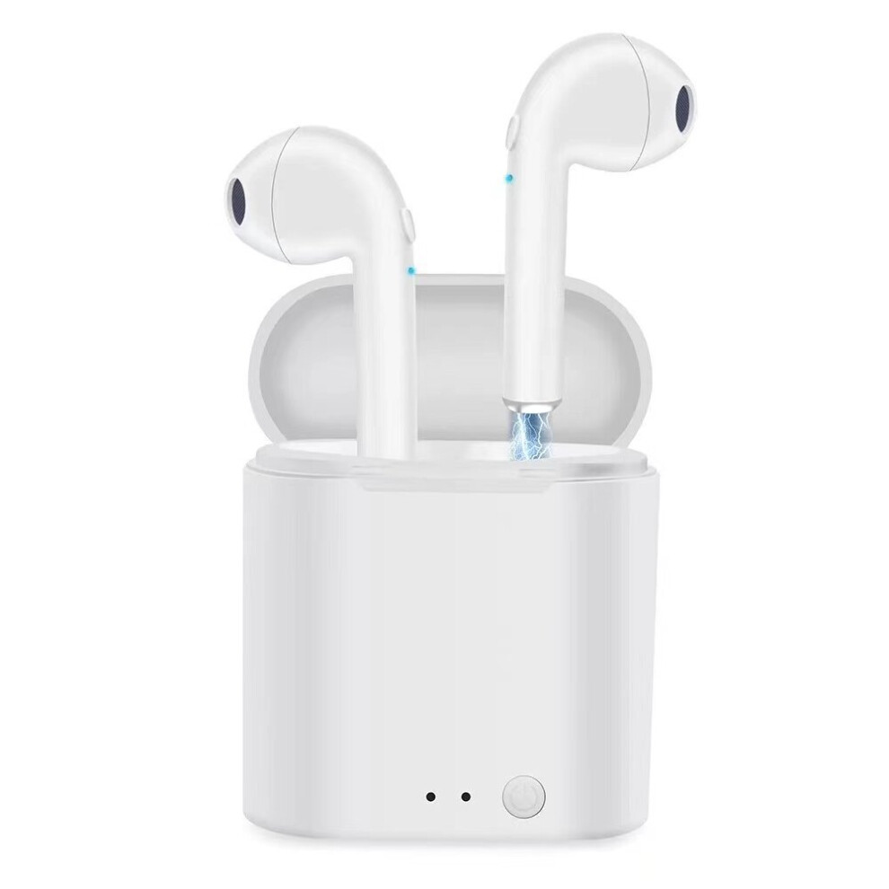 (A-I7swhite) F9 Wireless Headphones Tws Bluetooth Earphones 5.1 Handfree 9D Stereo Sports Wireless Earbuds Waterproof Noise Reduction Headset 4851205058596